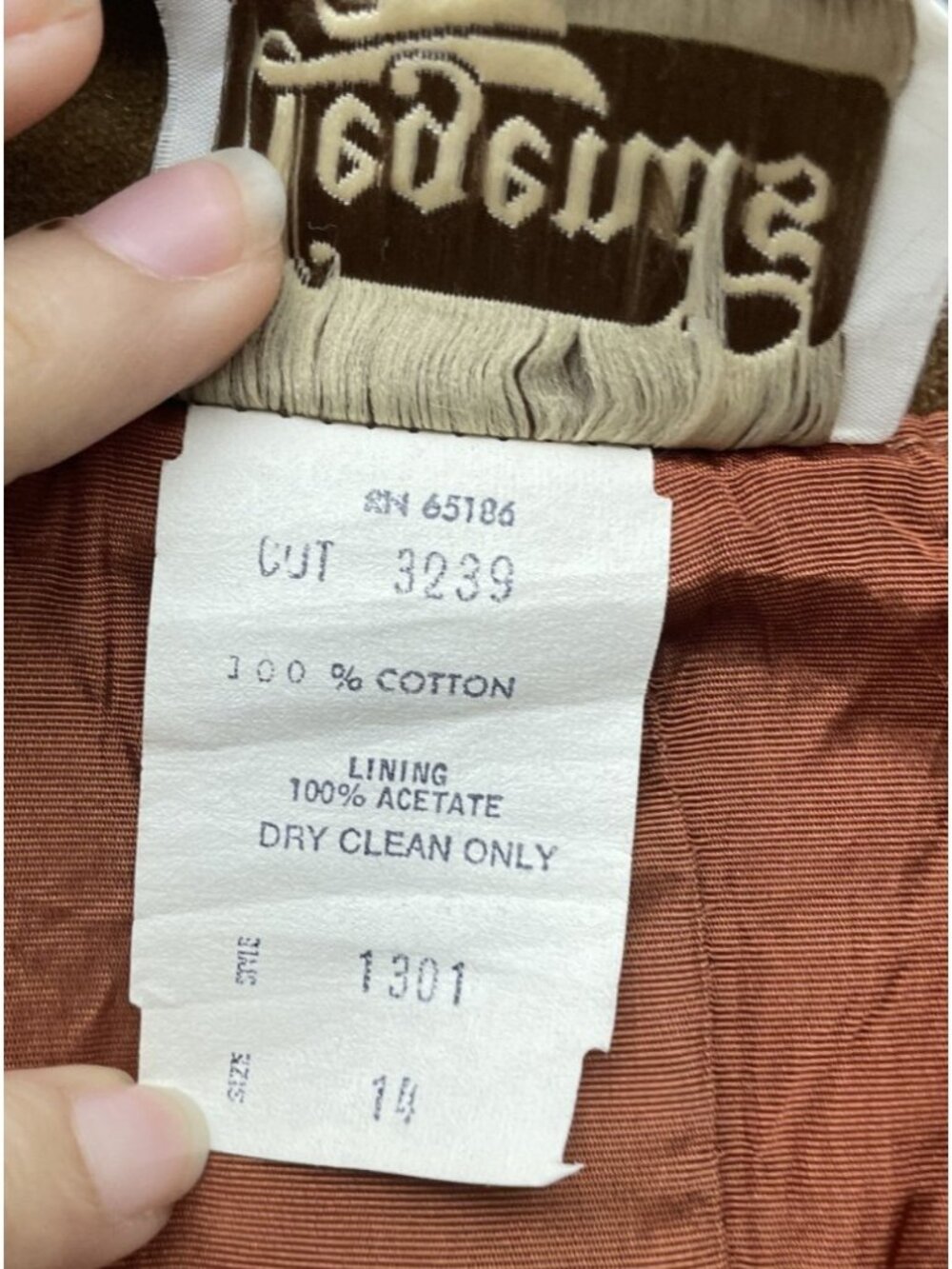 Legends Blazer Jacket Brown Two Button Size 14 Women Pockets Cotton Soft - Picture 6 of 12